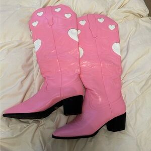 Pink cowgirl boots